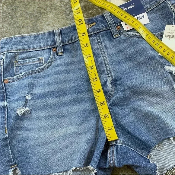 NWT High Rise OG Straight Denim Shorts - Picture 12 of 13